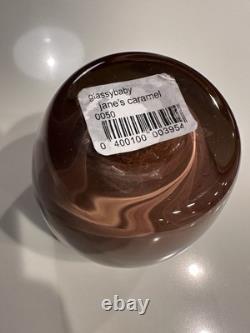 Glassybaby JANE'S CARAMEL Candle Holder Pre Triskelion withsticker