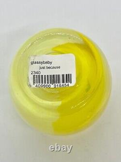 Glassybaby JUST BECAUSE Two Tone Yellow