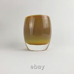 Glassybaby Janes Caramel Art Glass Votive Candle Holder 50 PreTriskelion sticker
