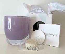 Glassybaby LILAC Hand Blown Votive Candle Holder NEW in Box Purple