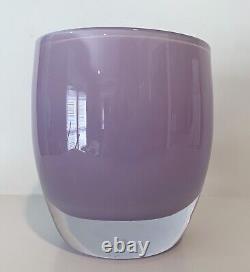 Glassybaby LILAC Hand Blown Votive Candle Holder NEW in Box Purple