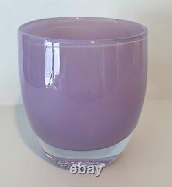 Glassybaby LILAC Hand Blown Votive Candle Holder NEW in Box Purple
