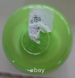 Glassybaby LUCKY Votive Candle Holder Lime Green tea light Pre-triskelion