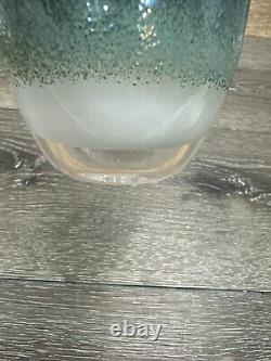 Glassybaby Mother Earth Green & White Hand-blown Glass Votive Candle Holdertag