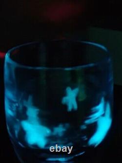 Glassybaby OOAK One of A Kindness STARS Numbered, #254 GLOWS IN THE DARK