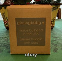 Glassybaby Ocean Blue Hand-blown Votive Candle Holder NEW in Box