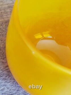 Glassybaby Orange Tangerine Drinker Art Glass Candle Holder Fresh Squeezed