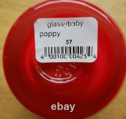 Glassybaby Poppy Pre-Triskelion With Sticker