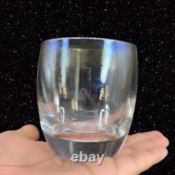 Glassybaby Pre-Trisk Candle Votive Glass Holder Silver Lining Chrome Finish