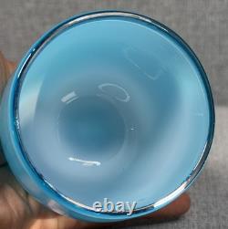 Glassybaby Pre-Triskelion Day One 1465 Votive Glass Candle Holder Baby Blue