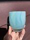 Glassybaby Pretriskellion On Base Votive Candle Holder Teal Blue Green