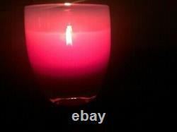 Glassybaby RASPBERRY SORBET Votive Candle Holder Retired Rare