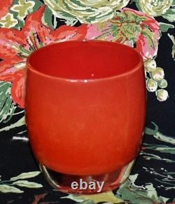 Glassybaby RUDOLPH Hand-Blown Votive Candle Holder withSticker & Tealights