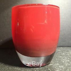 Glassybaby Rare RED DELICIOUS Votive Candle Holder RETIRED