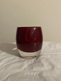 Glassybaby Red Candle Holder RARE