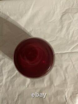 Glassybaby Red Candle Holder RARE