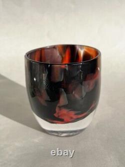 Glassybaby Red Eye Votive Seattle Kraken Red And Black Some Microbubbles