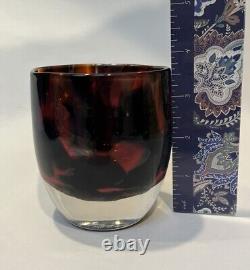 Glassybaby Red Eye Votive Seattle Kraken Red And Black Some Microbubbles