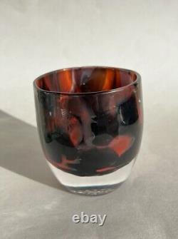 Glassybaby Red Eye Votive Seattle Kraken Red And Black Some Microbubbles