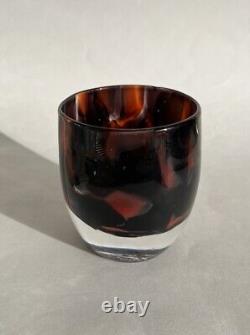 Glassybaby Red Eye Votive Seattle Kraken Red And Black Some Microbubbles