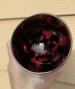 Glassybaby Red Eye Votive Seattle Kraken Red And Black Some Microbubbles