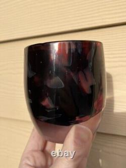 Glassybaby Red Eye Votive Seattle Kraken Red And Black Some Microbubbles