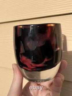 Glassybaby Red Eye Votive Seattle Kraken Red And Black Some Microbubbles