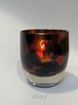 Glassybaby Red Eye Votive Seattle Kraken Red And Black Some Microbubbles