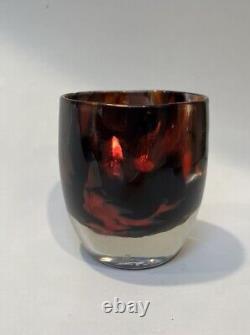 Glassybaby Red Eye Votive Seattle Kraken Red And Black Some Microbubbles