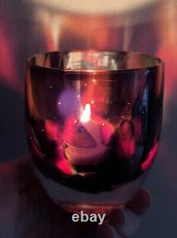 Glassybaby Red Eye Votive Seattle Kraken Red And Black Some Microbubbles