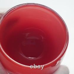 Glassybaby Red Votive Tealight Candle Holder Pre triskeleton