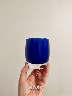 Glassybaby Regal Blue Candle Votive Holder Excellent Condition
