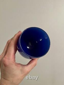 Glassybaby Regal Blue Candle Votive Holder Excellent Condition