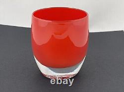 Glassybaby Rudolph Candle Votive Holder 1416 Mint