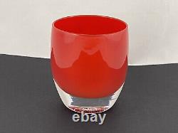 Glassybaby Rudolph Candle Votive Holder 1416 Mint