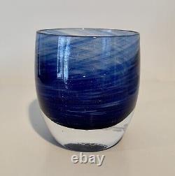 Glassybaby SEA Hand Blown Votive Candle Holder NEW in Box Limited Seahawks