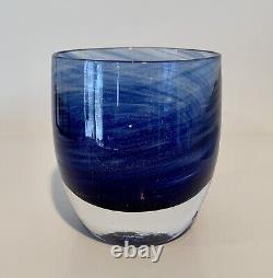 Glassybaby SEA Hand Blown Votive Candle Holder NEW in Box Limited Seahawks