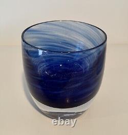 Glassybaby SEA Hand Blown Votive Candle Holder NEW in Box Limited Seahawks