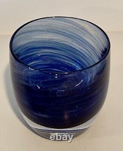 Glassybaby SEA Hand Blown Votive Candle Holder NEW in Box Limited Seahawks