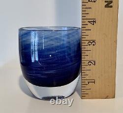 Glassybaby SEA Hand Blown Votive Candle Holder NEW in Box Limited Seahawks