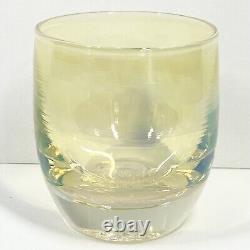 Glassybaby SOUL Hand Blown Votive Holder. Iridescent Yellow. Pre-Triskelion