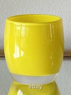 Glassybaby SUNSHINE Yellow Hand Blown Glass Candle Votive