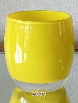 Glassybaby SUNSHINE Yellow Hand Blown Glass Candle Votive