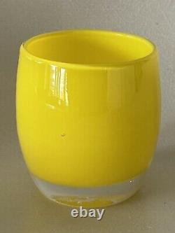 Glassybaby SUNSHINE Yellow Hand Blown Glass Candle Votive