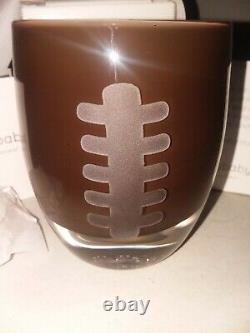 Glassybaby Seahawks Football Votive Candle Holder 2018 Limited Edition Retired