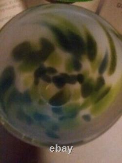 Glassybaby Seahawks Hawkfetti Votive Candle Holder Retired BEST EXAMPLE LOOK