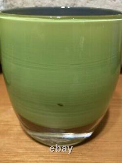 Glassybaby Seahawks SPIRIT of 12 Limited Edition Green Blue Candle Holder 2013