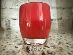Glassybaby Seattle Sunset Votive Candle Holder Blown Glass Tag Pre- Triskelion