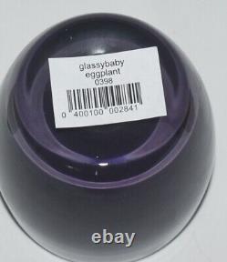 Glassybaby Set Of 2 Votive Candle Holders Eggplant & Fertile NIB