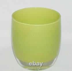 Glassybaby Set Of 2 Votive Candle Holders Eggplant & Fertile NIB